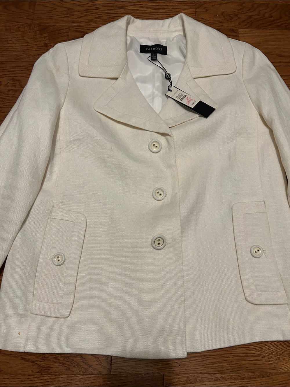 Talbots Button-Front Blazer Jacket - Picture 5 of 10